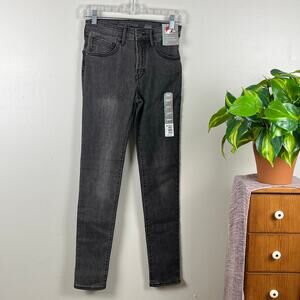 NWT Falls Creek Black Denim High Rise Skinny Stretch Jeans Size 4